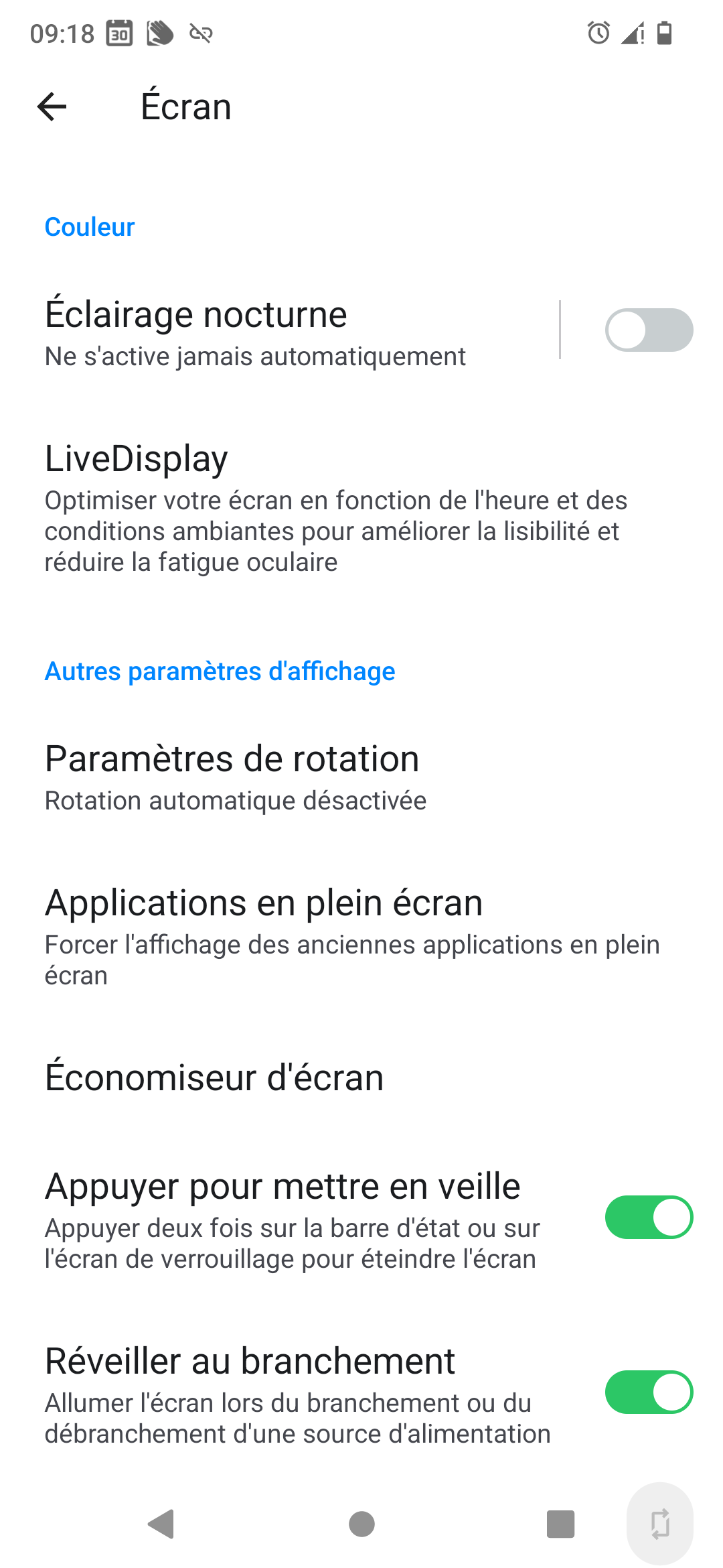 Fairphone 4 settings for double tap on lock screen to wake up